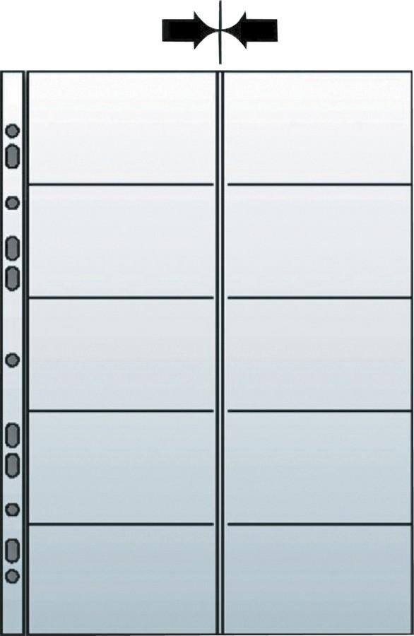 Herlitz náhradní vložka do vizitkáře A4 Bantex na 20 vizitek/10 ks