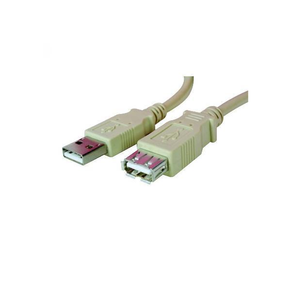 Kabel USB (2.0) prodlužovací, 1,8 m, LOGO