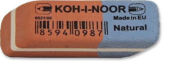 Koh-i-noor pryž KIN 6521/80 červeno-modrá mini 41x14x8 mm
