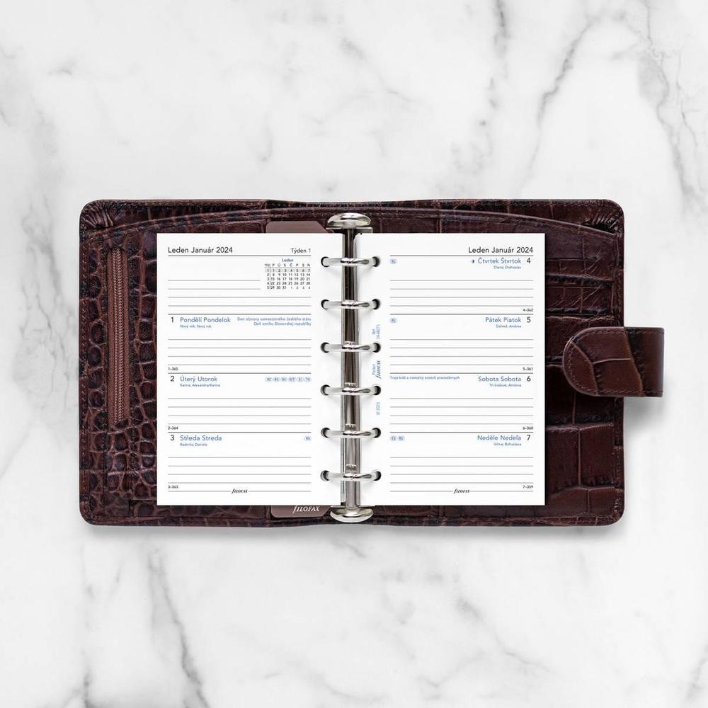 Filofax náhradní náplň do diáře týdenní A7 (mini kapesní) 2025