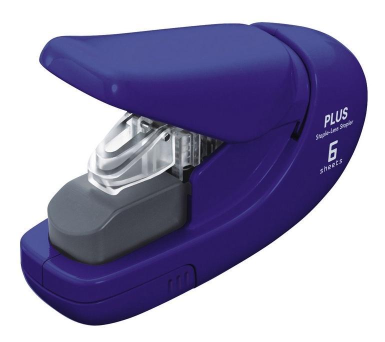 Plus sešívač bezsponkový 5 listů modrý