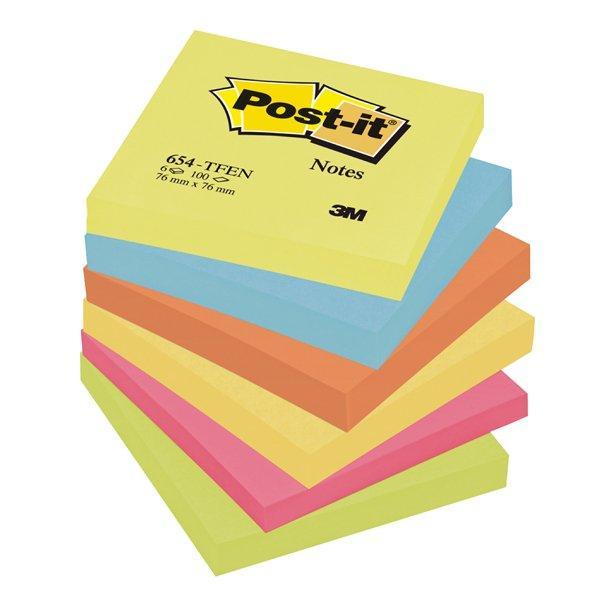Post-it blok samolepicí 76 x 76 /6 ks energické barvy