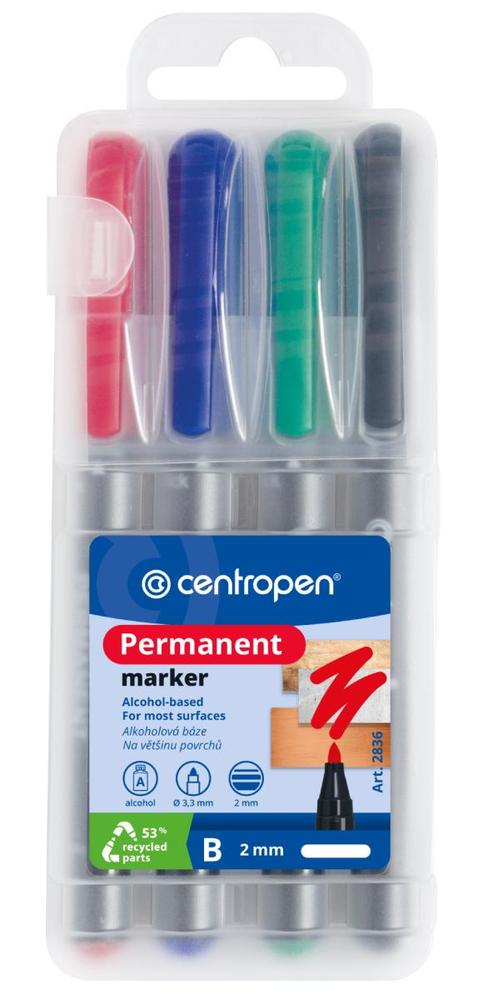 Centropen popisovač 2836 Permanent sada 4 kusů