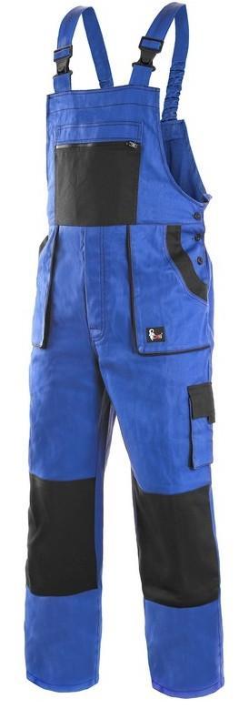 CXS kalhoty LUXY ROBIN, pánské, s laclem, prodloužené, modro-černé vel. 56-58