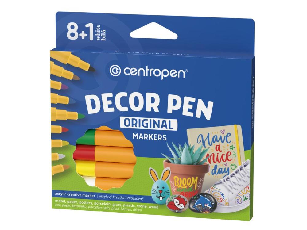 Centropen popisovač 2738 Decor Pen sada 9 barev