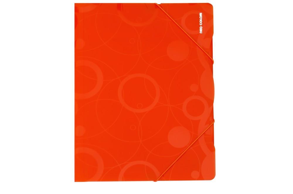 KARTON P+P desky s gumičkou NEO COLORI A4 oranžové