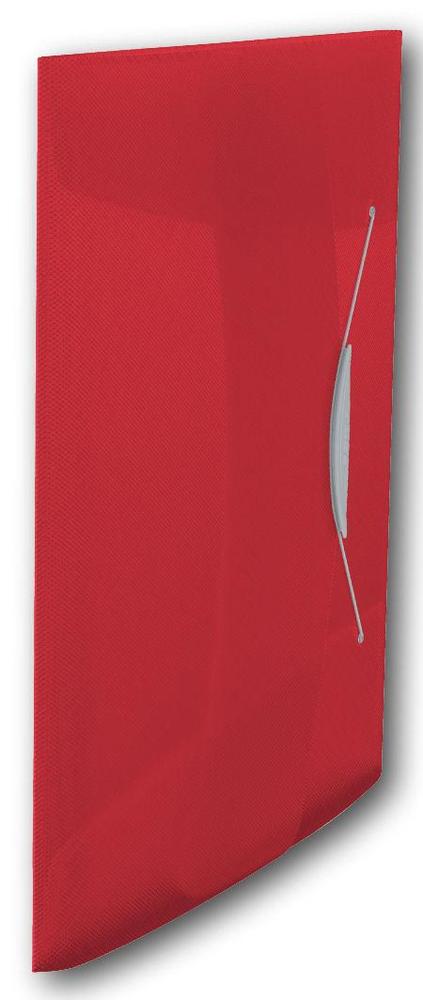 Esselte desky na spisy s gumičkou VIVIDA 3 klopy červené
