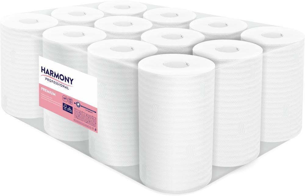 Harmony ručník v roli Professional 2-vrstvý 20cm/55m/ 12ks MIDI celulóza, s vytrhávací dutinkou