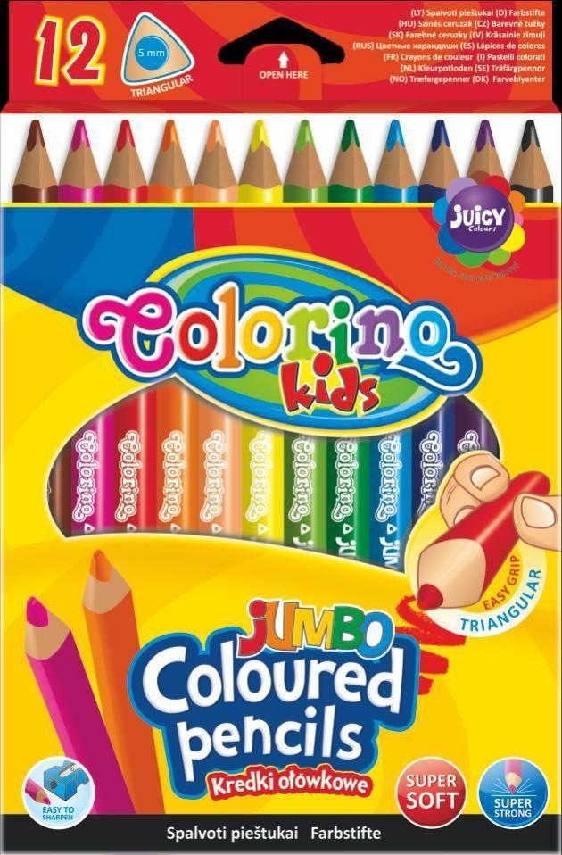 Colorino pastelky trojhranné JUMBO 12 barev