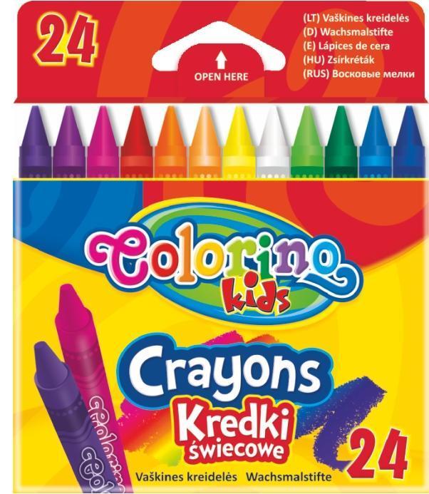 Colorino pastelky voskové 24 barev