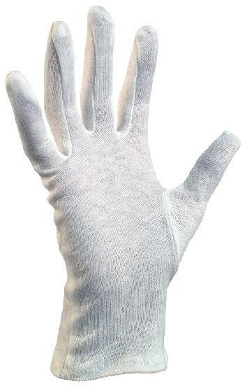 CXS rukavice FAWA, bavlněné, bez manžety, bílé vel. 8