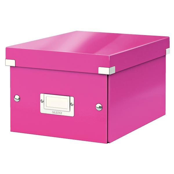 Leitz krabice CLICK & STORE WOW malá archivační, růžová