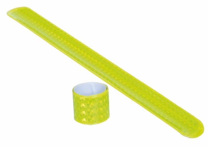 Samonavíjecí reflexní žlutá páska 43cmx 4,5
