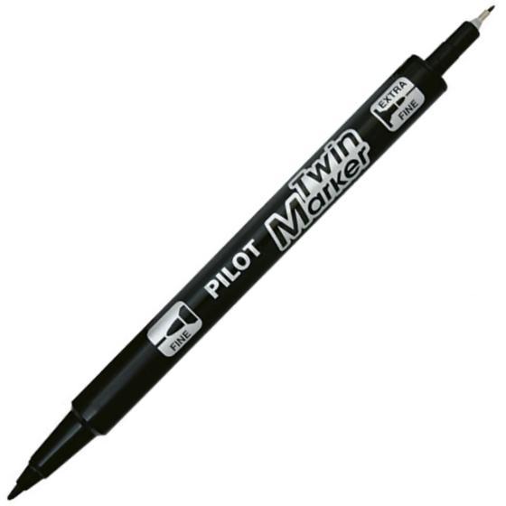 Pilot popisovač 4912 Twin marker Permanent černý