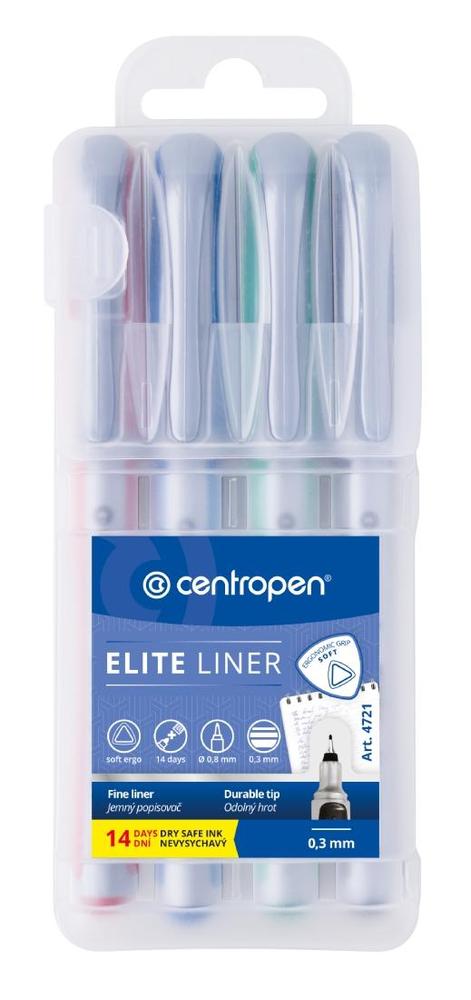 Centropen popisovač 4721 Elite sada 4 barev