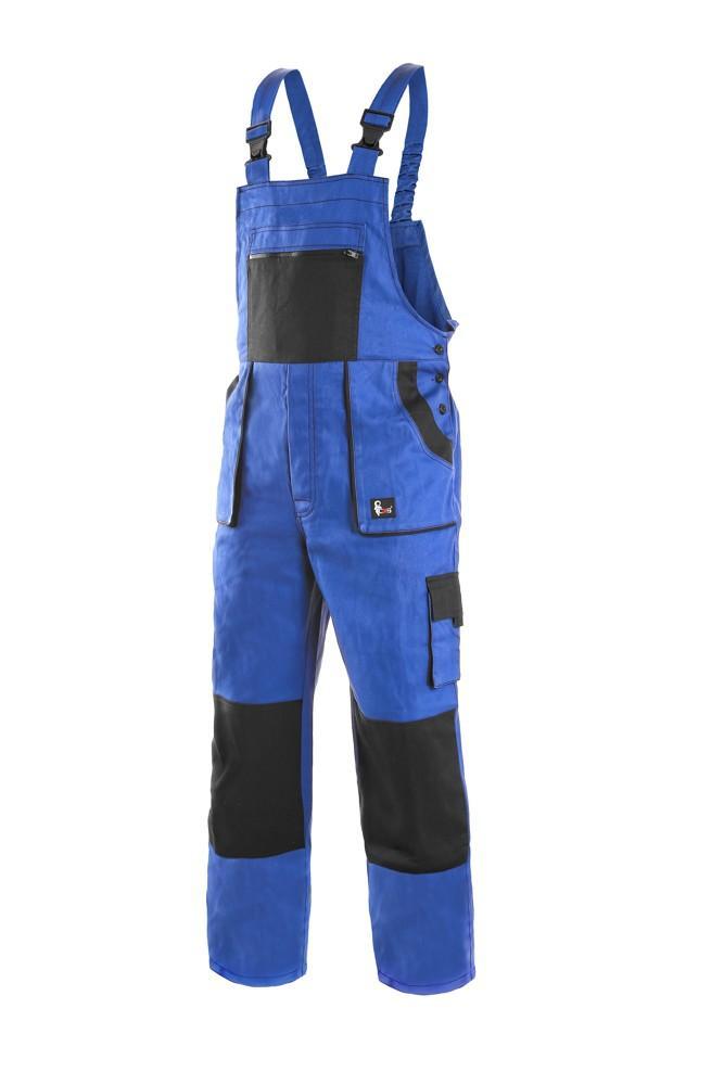 CXS kalhoty LUXY ROBIN, pánské, s laclem, prodloužené, modro-černé vel. 60-62