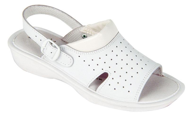 CXS obuv sandál, WHITE LIME, dámský, kožený, bílý vel. 40