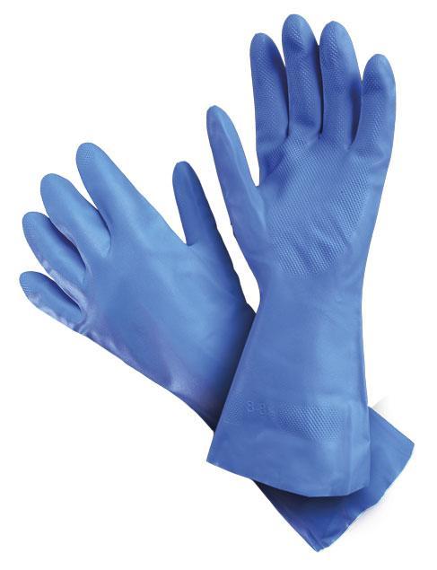 CXS rukavice ULTRAFOOD 495 , nitril, kyselinovzdorné, modré vel. 9