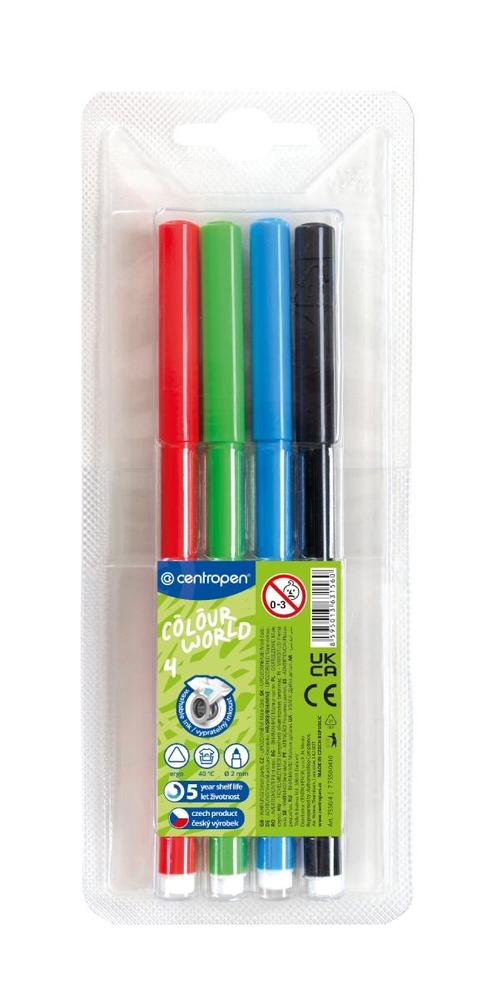 Centropen popisovač 7550 vypratelný Ergo sada 4 barev
