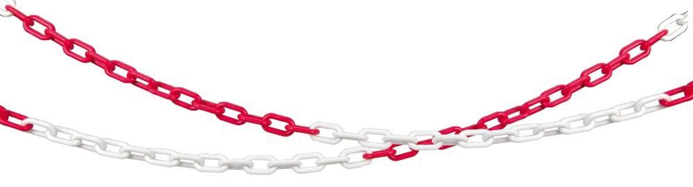 CXS řetěz vymezovací, PVC, červenobílý 1m