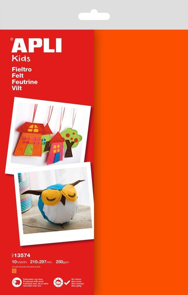 Apli filc 210x297 mm oranžový/10 listů