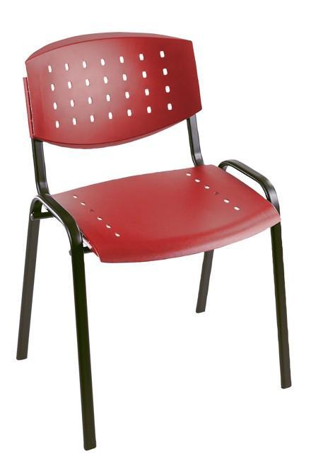 Konferenční plastová židle Taurus PN Layer červená