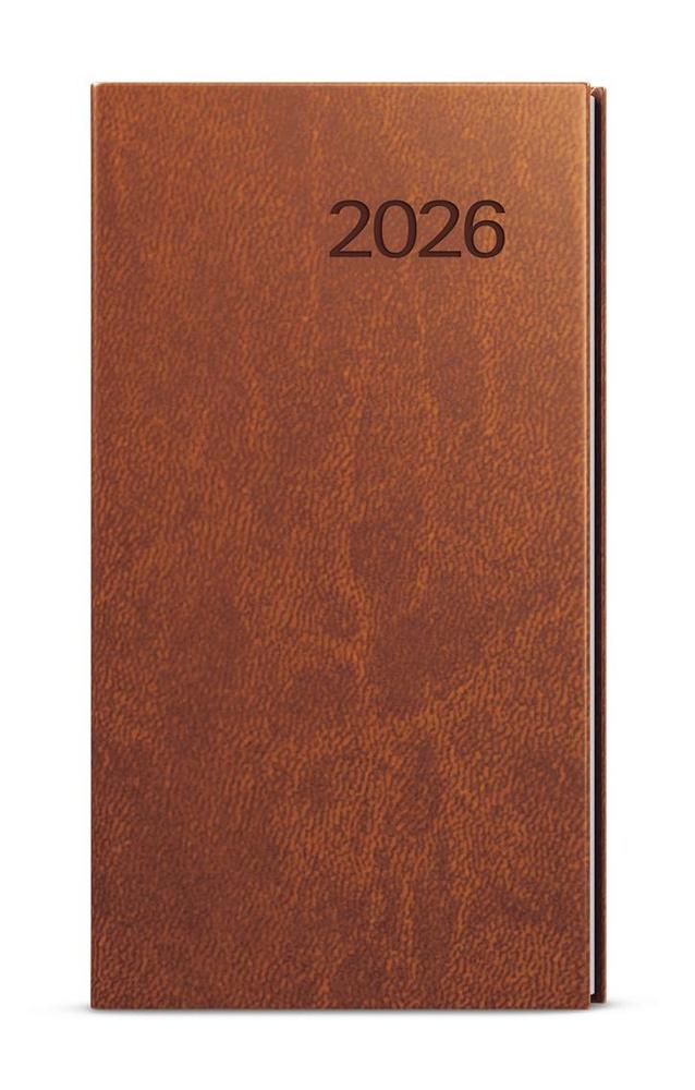 Baloušek Tisk diář týdenní Jakub Vivella kapesní hnědý