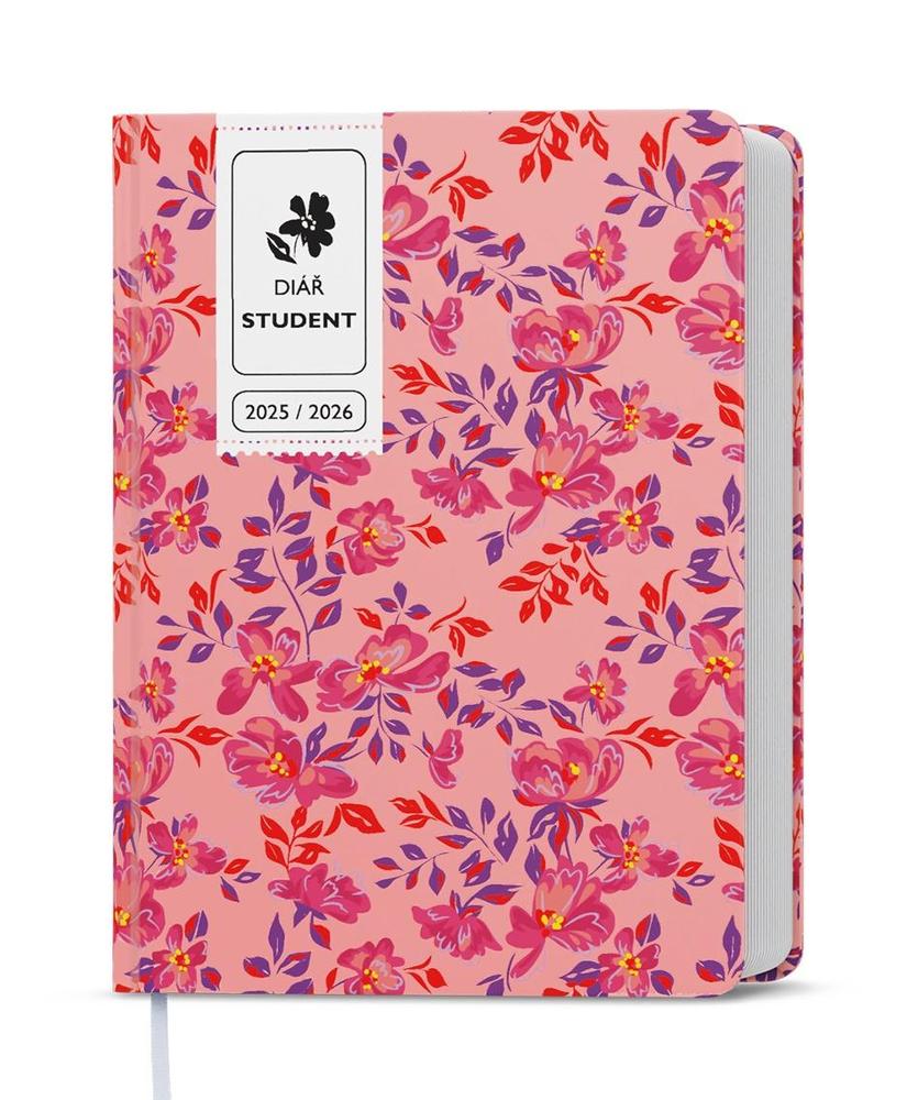 Baloušek Tisk diář školní týdenní Student Lamino růžový