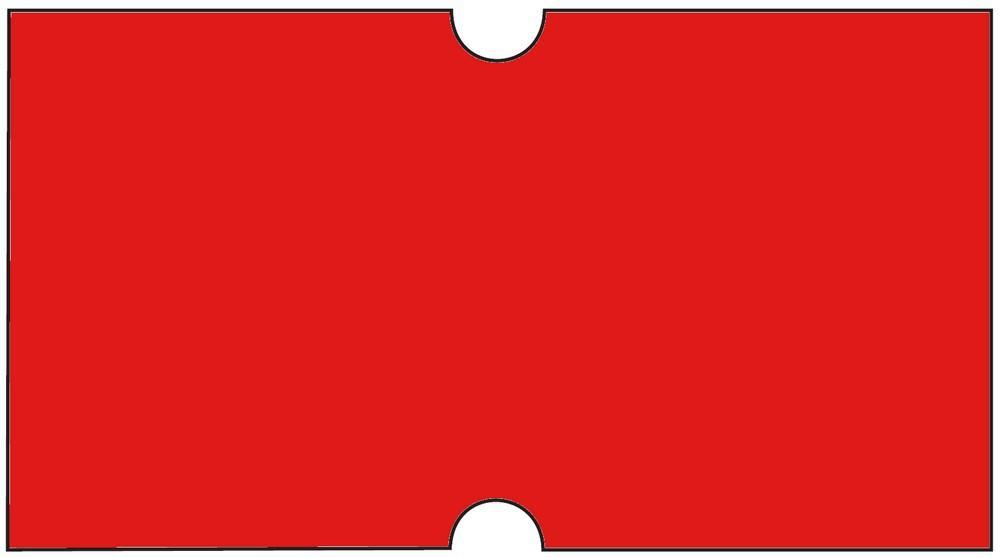 Etikety cenové 22 x 12 mm reflexní červené COLA-PLY