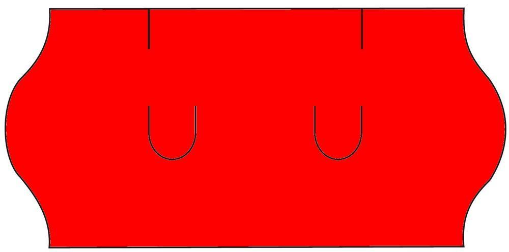 Etikety cenové 26 x 12 mm reflexní červené UNI