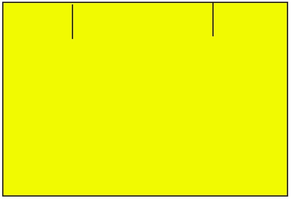 Etikety cenové 25 x 16 mm reflexní žluté CONTACT (obdélník)