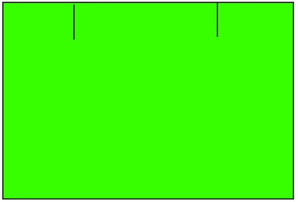 Etikety cenové 25 x 16 mm reflexní zelené CONTACT (obdélník)