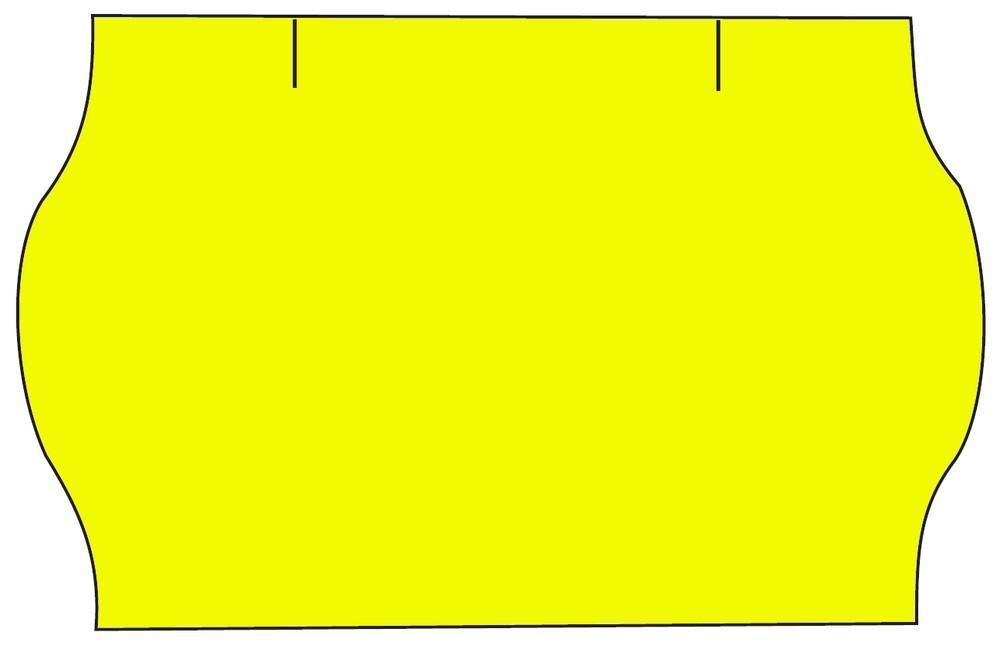 Etikety cenové 25 x 16 mm reflexní žluté CONTACT METO