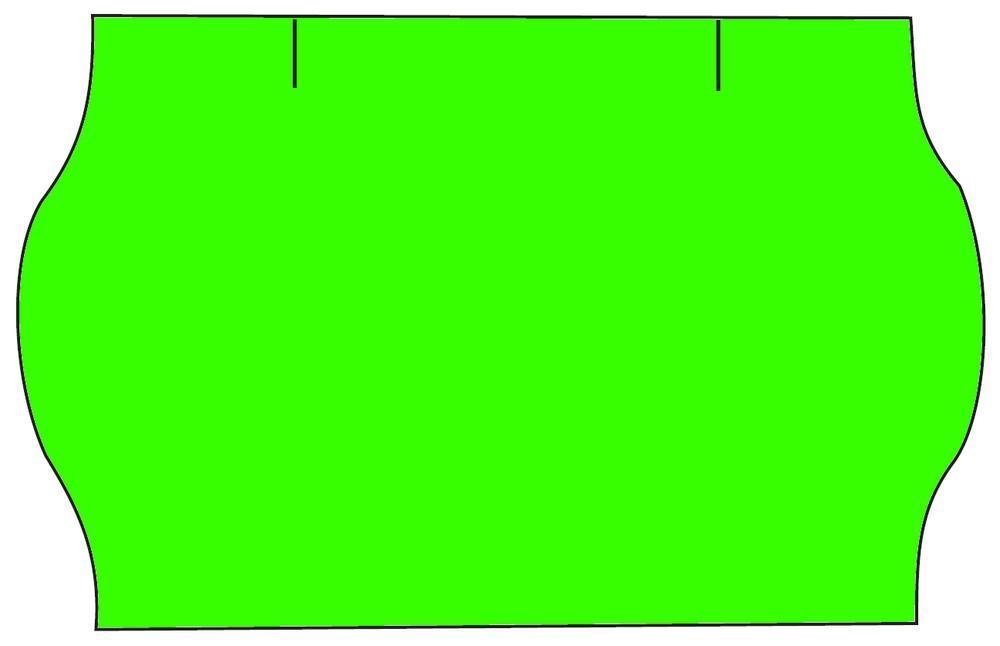 Etikety cenové 25 x 16 mm reflexní zelené CONTACT METO