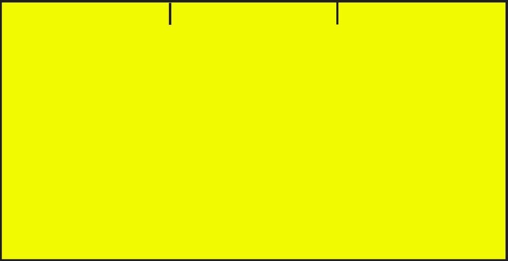 Etikety cenové 37 x 19 mm reflexní žluté CONTACT