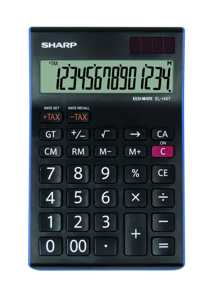 Sharp kalkulačka EL-145T stolní / 14 míst