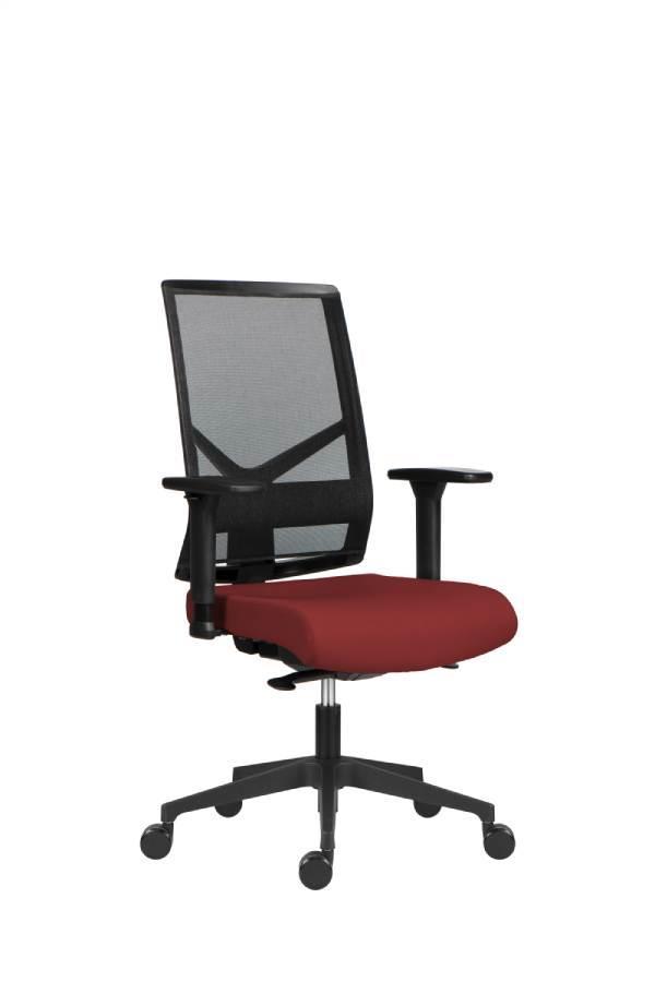 Kancelářská židle Omnia 1850 SYN SL D3 červená