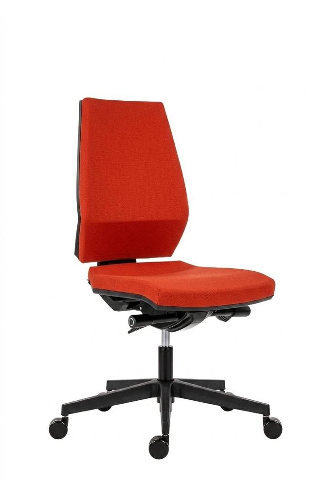 Kancelářská židle Motion - červená bez područek a podhlavníku