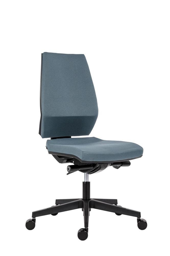 Kancelářská židle Motion - šedá bez područek a podhlavníku