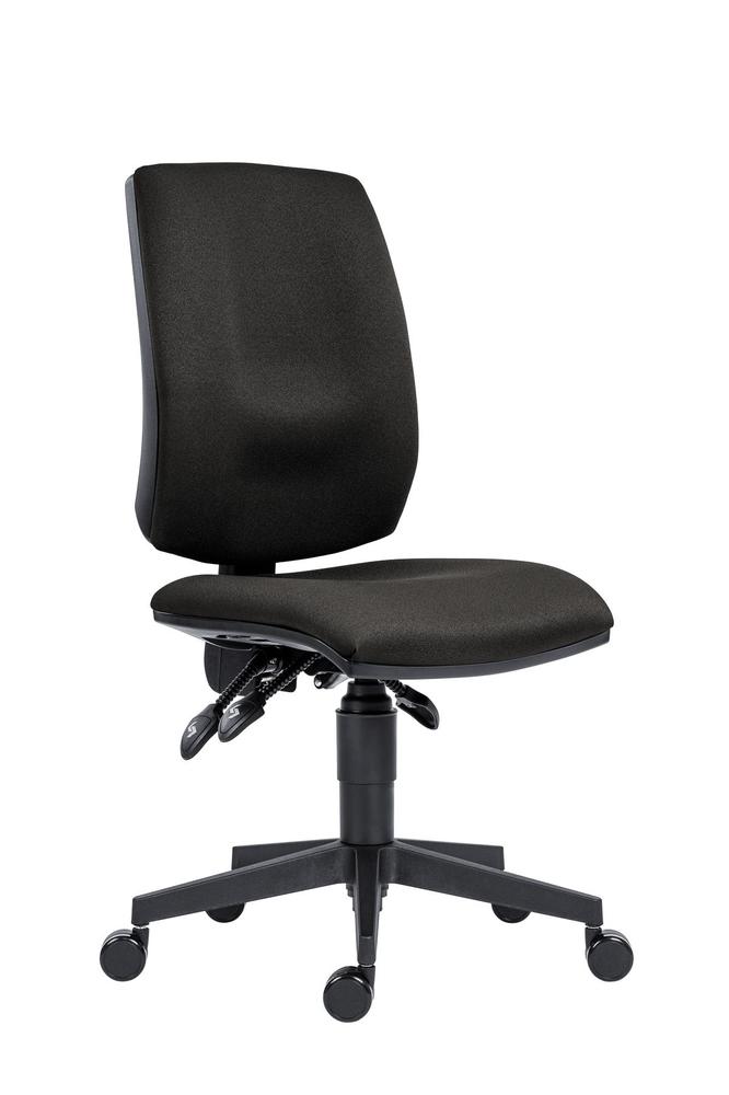 Kancelářská židle Flute - černá bez područek a podhlavníku