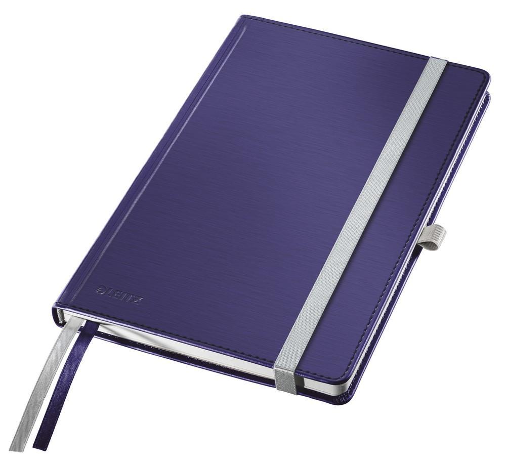Leitz zápisník Style A5 tvrdé desky linkovaný titanově modrý