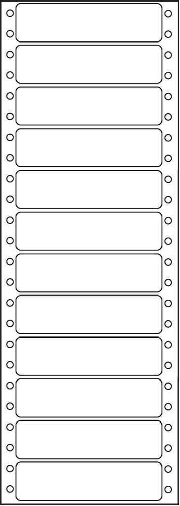Etikety tabelační jednořadé S&K Label 89 x 23,4 bílé mm