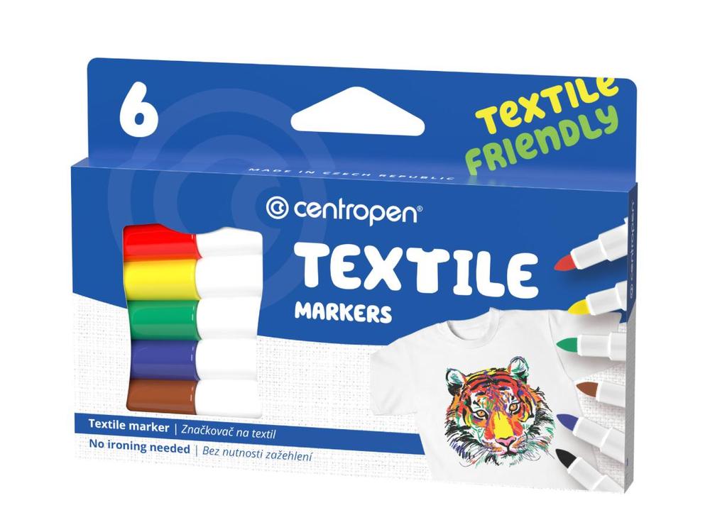 Centropen značkovač 2739 Textil sada 6 barev
