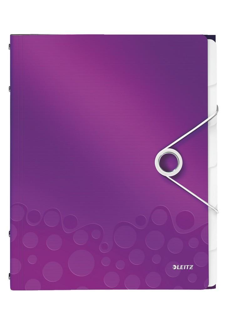 Leitz rozdružovací kniha WOW 6ti dílná purpurová