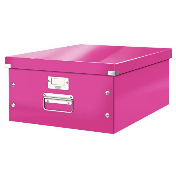 Leitz krabice CLICK & STORE WOW velká archivační, růžová