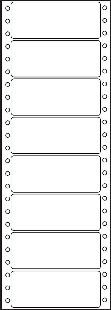Etikety tabelační jednořadé S&K Label 89 x 36,1 bílé mm