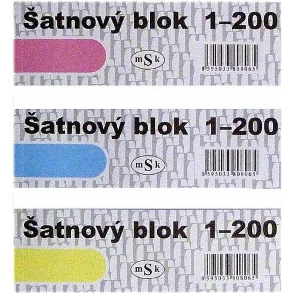 Akord šatnové bloky 47 x 135 mm, blok 200 čísel