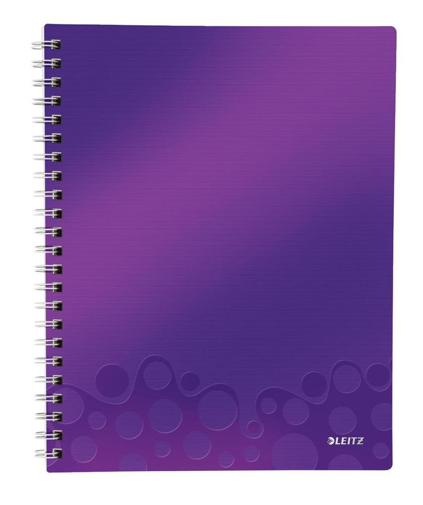 Leitz blok organizační WOW A4 čtverečkovaný purpurový