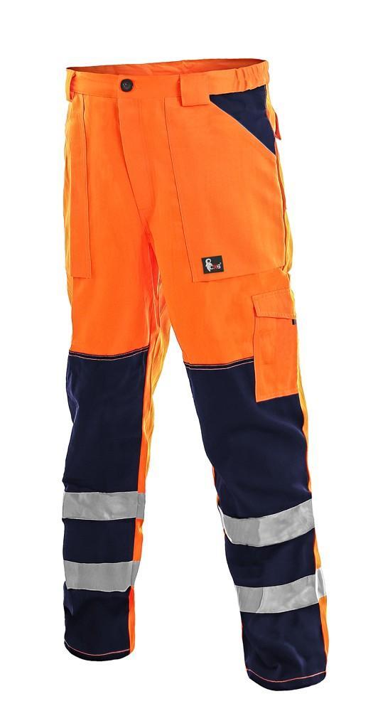 CXS kalhoty NORWICH, pánské, výstražné, oranžovo-modré vel. 50