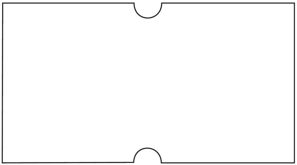 Etikety cenové 22 x 12 mm bílé COLA-PLY